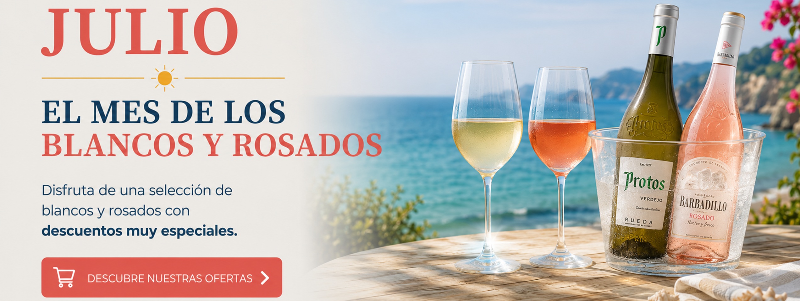 Julio mes de blancos y rosados