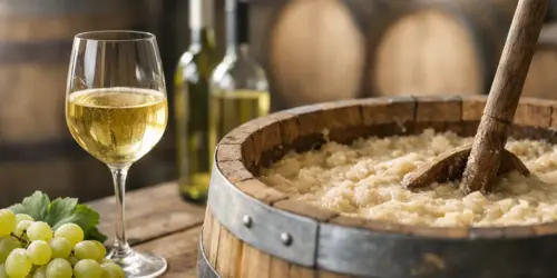 Vinos blancos fermentados sobre lías